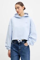 Tommy Hilfiger pamut melegítőfelső sima, kapucnis, DW0DW20314 - kék XS