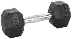 inSPORTline Hatszögletű súlyzó inSPORTline Hexsteel 2 kg, ergonomikusan kialakított csúszásmentes fogantyú, precíz kivitelezés