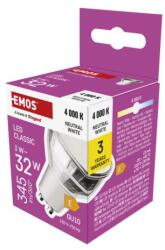 EMOS LED CLS MR16 3W (32W) 345lm GU10 NW 1525730427