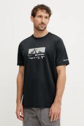 Columbia sportos póló Ice Lake - fekete S