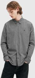 AllSaints pamut ing NEO LS SHIRT férfi, galléros, fekete, relaxed, M044SB - fekete S