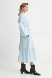 Levi's pamut ruha JOLENE LS MAXI DRESS - kék XS