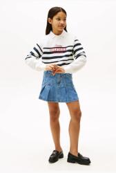 Tommy Hilfiger gyerek pamut szoknya mini, egyenes, KG0KG08430 - kék 176