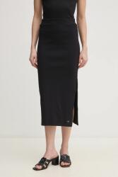 Calvin Klein Jeans szoknya fekete, midi, ceruza fazonú, J20J225331 - fekete XS