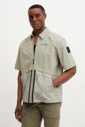 adidas TERREX ing x National Geographic férfi, galléros, zöld, relaxed, JD5946 - zöld L