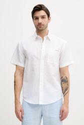 Calvin Klein len ing férfi, galléros, fehér, regular, J30J327296 - fehér XL