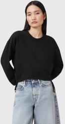 AllSaints pamut melegítőfelső MIRA fekete, sima, W214JC - fekete S