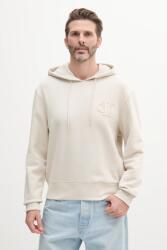 Calvin Klein pamut melegítőfelső bézs, férfi, nyomott mintás, kapucnis, J30J327245 - bézs S
