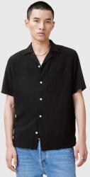 AllSaints lenvászon ing CUDI férfi, fekete, regular, M052SC - fekete M