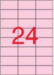 APLI Etikett, 70x37 mm, színes, APLI, pasztell rózsaszín, 480 etikett/csomag (11843) - tonerpiac