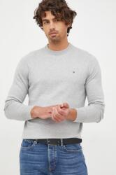 Tommy Hilfiger pulóver kasmír keverékből könnyű, férfi, szürke - szürke L - answear - 52 990 Ft