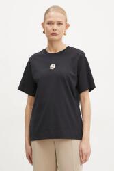 BOSS pamut póló - fekete S - answear - 20 360 Ft