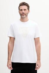 Guess pamut póló fehér, férfi, nyomott mintás, M5GI16 K8FQ4 - fehér M