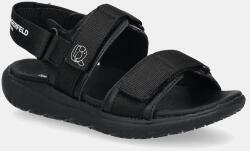 Karl Lagerfeld gyerekszandál bőrből - fekete 31