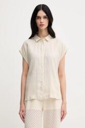 Benetton len ing galléros, bézs, regular - bézs XS