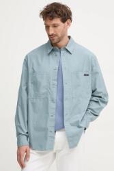 Calvin Klein pamut ing férfi, galléros, relaxed, J30J326721 - kék M