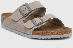 Birkenstock papucs velúrból Arizona szürke, férfi, 1027749 - szürke Férfi 43