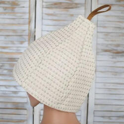 Pălărie de saună, din in, naturală