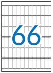 APLI Etikett, 12x30 mm, kerekített sarkú, A5 hordozón, APLI, 990 etikett/csomag (01861) - nyomtassingyen