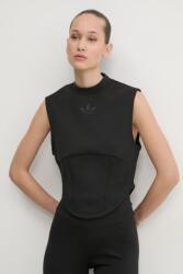 Adidas t-shirt INTERLOCK VEST - fekete XXS