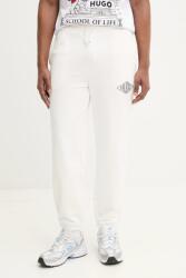 HUGO BOSS pamut melegítőnadrág fehér, férfi, sima, 50534952 - fehér M