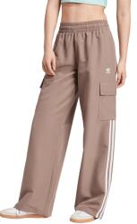 adidas Originals nadrág Adicolor 3-Stripe Cargo Pants női, bézs, magas derekú cargo, JC8138 - bézs S