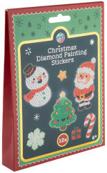 Karácsonyi gyémántfestős díszek, 12 db