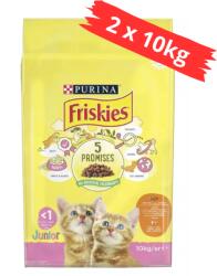 Friskies Junior Csirkével&tejjel száraz macskaeledel 2x10kg