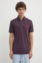 HUGO pamut póló - lila S - answear - 26 990 Ft