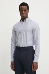 HUGO BOSS pamut ing férfi, legombolt galléros, szürke, slim, 50520265 - szürke XXL