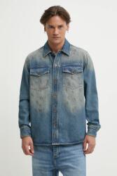 HUGO Blue farmering férfi, galléros, sötétkék, regular, 50534187 - sötétkék M