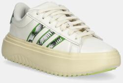 Adidas sportcipő Grand Court Platform - bézs Női 40 - answear - 31 290 Ft