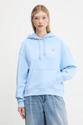 Tommy Hilfiger pamut melegítőfelső rózsaszín, nyomott mintás, kapucnis, DW0DW19414 - kék XS