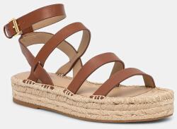Lauren Ralph Lauren bőr espadrilles Polly Gldtr barna, 802961839001 - barna Női 36