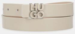 HUGO bőr öv - bézs 85 - answear - 20 990 Ft