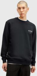 AllSaints pamut melegítőfelső UNDERGROUND fekete, férfi, nyomott mintás, M033NB - fekete M