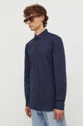 HUGO BOSS ing férfi, galléros, sötétkék, slim - sötétkék 43