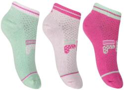 Fila 3 db junior lány quarter zokni 'Lipstick' mix 35-38 35 rózsaszín