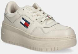 Tommy Hilfiger sportcipő TJW RETRO BASKET FLATFORM ESS - bézs Női 40