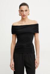 GUESS felső CHARLOTTE fekete, női, sima, W5GP08 KACM2 - fekete XL