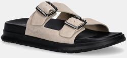 Tommy Hilfiger papucs velúrból D DENSITY HILFIGER SDE SAND bézs, férfi, FM0FM05413 - bézs Férfi 40