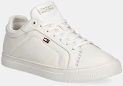 Tommy Hilfiger bőr sportcipő WOMENS ICON COURT SNEAKER FLAG bézs, FW0FW08327 - bézs Női 40