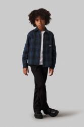 Calvin Klein gyerek pamut nadrág CEREMONY STRAIGHT - fekete 152