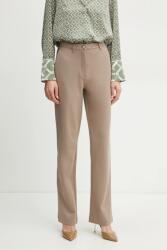 Guess nadrág NEW ZOE női, bézs, magas derekú egyenes, W5RB30 KCMU2 - bézs L