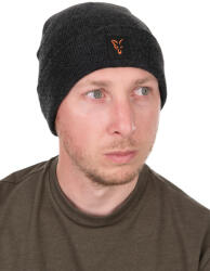 Fox Collection Beanie Fekete-Narancssárga Sapka (CHH038)