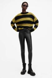 AllSaints legging CORA FAUX fekete, női, sima, W049TB - fekete 44