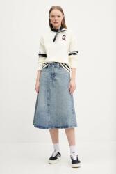 HUGO farmer szoknya midi, harang alakú, 50530310 - kék M