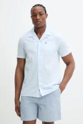 Tommy Hilfiger lenvászon ing férfi, legombolt galléros, regular, DM0DM20895 - kék XL