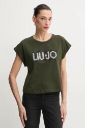 Liu Jo pamut póló - zöld XS - answear - 17 890 Ft