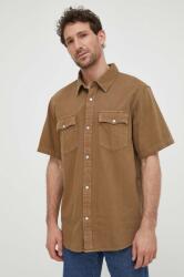 Levi's pamut ing férfi, galléros, bézs, relaxed - bézs M